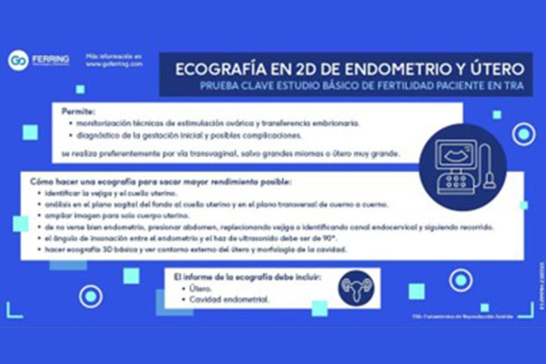 Ecografía en 2D de endometrio y útero, clave en el diagnóstico y tratamiento en reproducción asistida